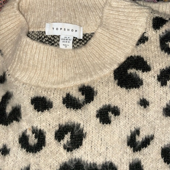 Topshop leopard print sweater - Picture 7 of 9